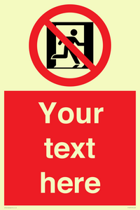 FP10957: Custom prohibition: No emergency exit