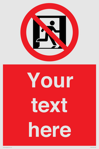 FP10957: Custom prohibition: No emergency exit