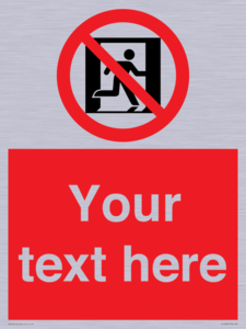 FP10957: Custom prohibition: No emergency exit