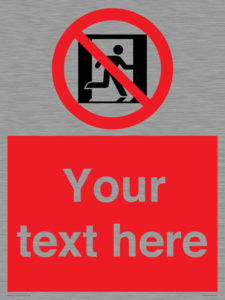 FP10957: Custom prohibition: No emergency exit