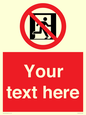 FP10957: Custom prohibition: No emergency exit