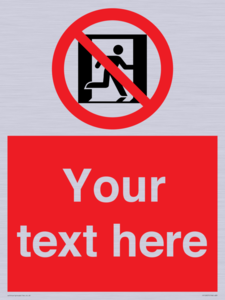 FP10957: Custom prohibition: No emergency exit