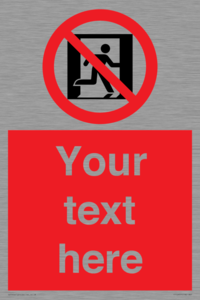 FP10957: Custom prohibition: No emergency exit