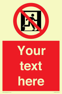 FP10957: Custom prohibition: No emergency exit