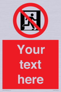 FP10957: Custom prohibition: No emergency exit