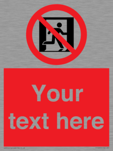 FP10957: Custom prohibition: No emergency exit