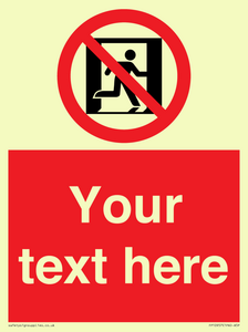 FP10957: Custom prohibition: No emergency exit