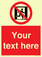 FP10957: Custom prohibition: No emergency exit