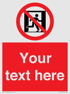 FP10957: Custom prohibition: No emergency exit
