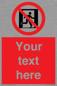 FP10957: Custom prohibition: No emergency exit