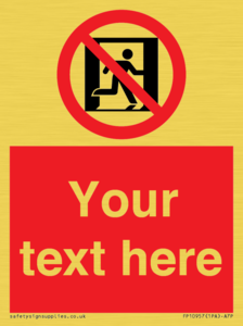 FP10957: Custom prohibition: No emergency exit