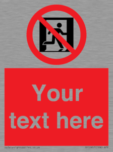 FP10957: Custom prohibition: No emergency exit
