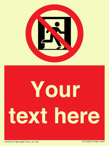 FP10957: Custom prohibition: No emergency exit