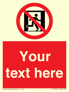 FP10957: Custom prohibition: No emergency exit