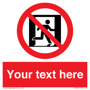 FP10957: Custom prohibition: No emergency exit