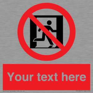 FP10957: Custom prohibition: No emergency exit