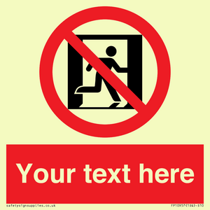 FP10957: Custom prohibition: No emergency exit