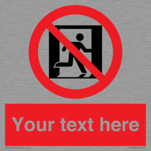 FP10957: Custom prohibition: No emergency exit