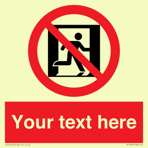 FP10957: Custom prohibition: No emergency exit