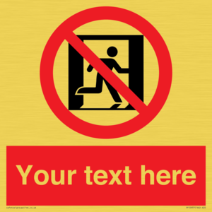 FP10957: Custom prohibition: No emergency exit