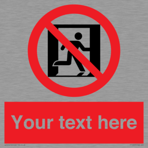 FP10957: Custom prohibition: No emergency exit