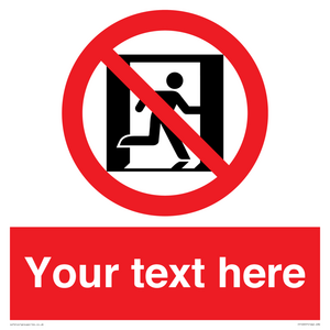 FP10957: Custom prohibition: No emergency exit