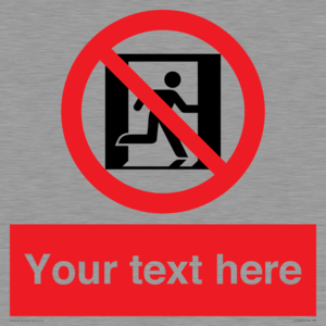FP10957: Custom prohibition: No emergency exit