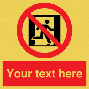 FP10957: Custom prohibition: No emergency exit
