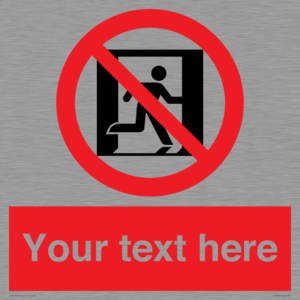 FP10957: Custom prohibition: No emergency exit
