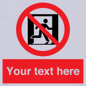 FP10957: Custom prohibition: No emergency exit