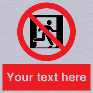 FP10957: Custom prohibition: No emergency exit