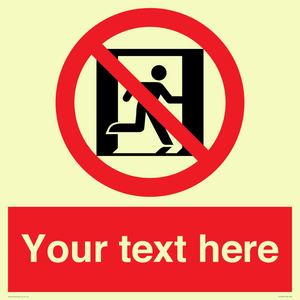 FP10957: Custom prohibition: No emergency exit