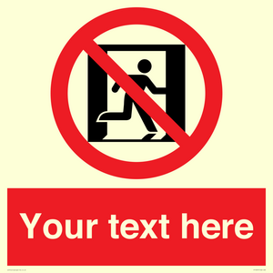 FP10957: Custom prohibition: No emergency exit