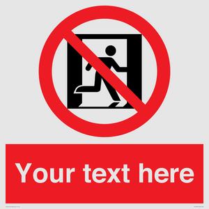 FP10957: Custom prohibition: No emergency exit