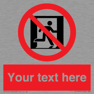 FP10957: Custom prohibition: No emergency exit