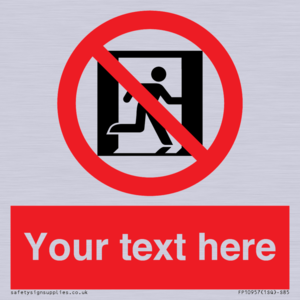 FP10957: Custom prohibition: No emergency exit