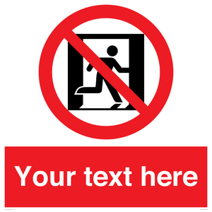 FP10957: Custom prohibition: No emergency exit