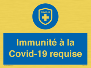 (FR)MP7036: Immunité à la Covid-19 requise