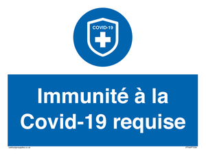 (FR)MP7036: Immunité à la Covid-19 requise
