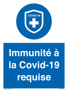 (FR)MP7036: Immunité à la Covid-19 requise
