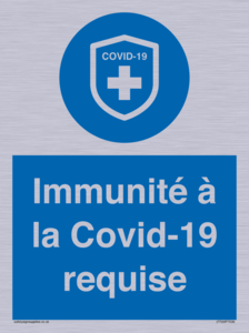 (FR)MP7036: Immunité à la Covid-19 requise