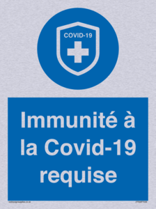 (FR)MP7036: Immunité à la Covid-19 requise