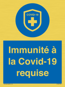(FR)MP7036: Immunité à la Covid-19 requise