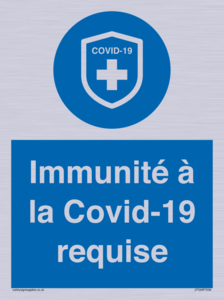 (FR)MP7036: Immunité à la Covid-19 requise