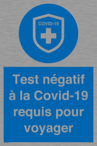 (FR)MP7040: Test négatif à la Covid-19 requis pour voyager