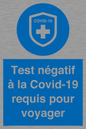 (FR)MP7040: Test négatif à la Covid-19 requis pour voyager