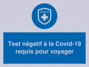 (FR)MP7040: Test négatif à la Covid-19 requis pour voyager