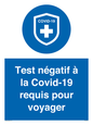 (FR)MP7040: Test négatif à la Covid-19 requis pour voyager
