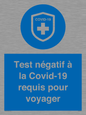 (FR)MP7040: Test négatif à la Covid-19 requis pour voyager