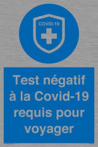 (FR)MP7040: Test négatif à la Covid-19 requis pour voyager